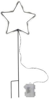 MARELIDA LED-Stern für außen LED Leuchtstern Lichterstern 8 Funktionen 58cm Außen Weihnachtsdeko, LED Classic, Neutralweiß (3300K bis 5300K)