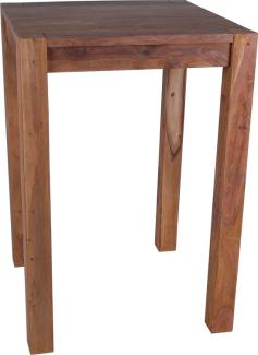 MiaMöbel Bartisch Thali 75x75cm Massivholz Teak Modern Indien Indisch