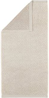 Möve Handtuch Uni Schlauchsaum Brooklyn Fischgrat Nature 50x100