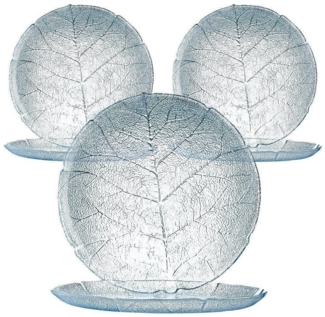 6er Set Teller Aspen 19cm Glas Dessertteller