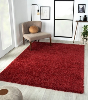 Myflair Möbel & Accessoires Hochflor-Teppich My Shaggy, rechteckig, Höhe: 37 mm, Shaggy, Uni-Farben, leicht glänzend, Microfaser, extra flauschig