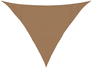 vidaXL Sonnensegel 160 g/m² Taupe 3,5x3,5x4,9 m HDPE 311422