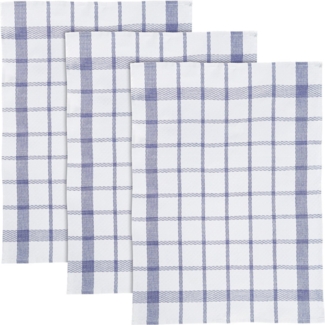 Erwin Müller Geschirrtuch Geschirrtuch 3er-Pack, Halbleinen Karo