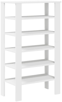 vidaXL Schuhregal Weiß 61x32x105 cm Holzwerkstoff 859860