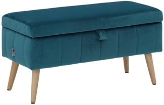 INOSIGN Truhenbank AMIRA Sitzbank mit Stauraum, Maße B/T/H: 81/36/43 cm, mit Staufach, in 3 Bezugsqualitäten mit feiner Steppung