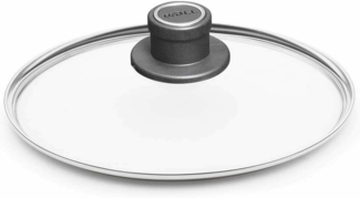 WOLL Topfdeckel Woll Glasdeckel rund 20 cm transparent bruchfest spülmaschinenfest, Schützender Edelstahlrand