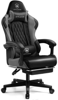 GTPLAYER Gaming-Stuhl Gamer Stuhl, Ergonomischer Bürostuhl mit Fußstütze, Kopfstütze und Lendenstütze