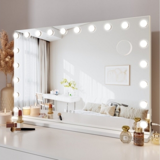 Dripex Schminkspiegel Hollywood Kosmetikspiegel 14/15/18/20LED, 3 Lichtfarben Dimmfunktion