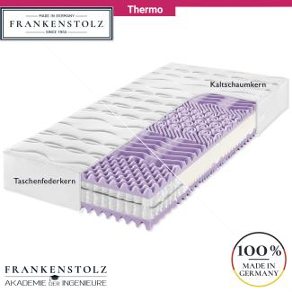 Frankenstolz Thermo Matratze perfekt für Frierer 80x200 cm, H2, Taschenfedern