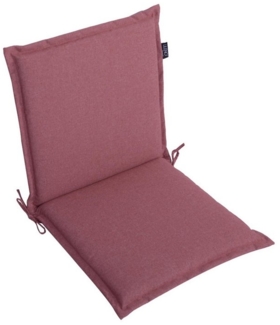 LILENO HOME Polsterauflage Gartenstuhl Niedriglehner Auflage, bequeme Sitzauflage für Gartenmöbel, (1 St, 1er Set), Polsterauflage Rot, Sitzpolster für Klappstühle