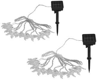 RGB LED Lichterkette, 20x Schmetterling-Optik, L 4,7 m