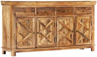 vidaXL Sideboard mit 4 Schubladen 160x40x85 cm Massivholz Mango 248106