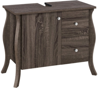loft24 Waschbeckenunterschrank Lucinda Badezimmer Unterschrank