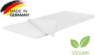 Topper Naturell Top, BeCo, 7 cm hoch, Latex-Topper, Maximale Druckentlastung durch Latex-Schicht, Bio-Baumwolle im Bezug Größe 90 x 200 cm