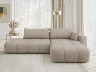 Ecksofa Furyn O Boucle (Farbe: Coral 50, Seite: Rechts)