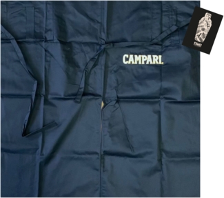 2x Campari Kellner Schürze Bistroschürze Vorbinder Küchenschürze Kellnerschürze Bistro Gastro schwarz - ca. 90x87cm