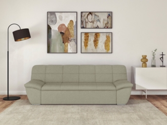 DOMO collection 3-Sitzer Splash, moderne Steppung im Sitz und Rücken, komfortabel, flache Armlehnen zum Entspannen