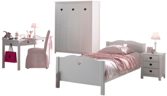 Kinderzimmer Kamila 10 Kinderzimmer Möbel Set Mädchen MDF Weiß