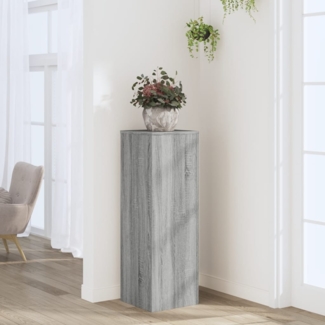 vidaXL Pflanzenständer Grau Sonoma 33x33x100 cm Holzwerkstoff 852956