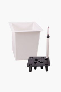 VIVANNO Pflanzeinsatz Kunststoff EINSATZ Bewässerung Konisch - Weiß Matt (1 St), 29x29x32 cm