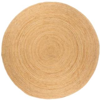 vidaXL Teppich Jute Geflochten 210 cm Rund 343585