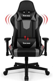 Lexzurn Gaming-Stuhl Gaming Stuhl, Bürostuhl Ergonomisch, Gaming Chair (mit verstellbaren Lendenkissen, Armlehne und Kopfstütze, Gamer Stuhl Bequeme Sitzkissen), Gaming Stuhl 150 kg belastbarkeit