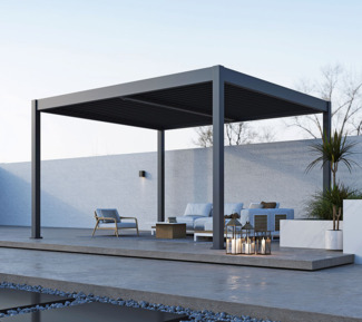 Paragon Outdoor Grand Tuscan 1214 | Aluminium Pergola mit Lamellendach | 4x4 m