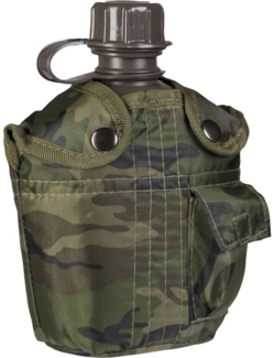 Mil-Tec Feldflasche US Feldflasche 1L mit Hülle