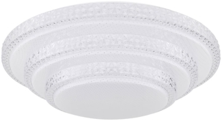 Smart LED Deckenleuchte, Fernbedienung, dimmbar, D 49,5cm