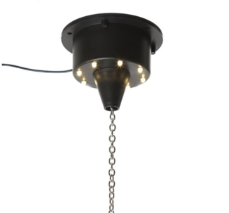 SATISFIRE Discolicht Motor für Spiegelkugel bis 20cm Discokugel warmweiße LED Drehmotor, warmweiß (2100K bis 3000K)