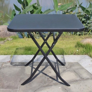Balkontisch Glasplatte Außenmöbel Garten Innen Terrasse Essen 70 x 70 cm Bistro