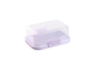 Engelland Butterdose Stapelbare Butter-/Käsedose, Kunststoff, (Vorteils-Set, 1-tlg, mit sicherem Klickverschluss), stapelbar, platzsparend, Ordnung im Kühlschrank, BPA-Frei, Mehrzweck