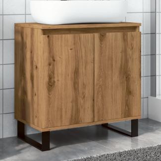 Badschrank Artisan-Eiche 58 x 33 x 60 cm Holzwerkstoff