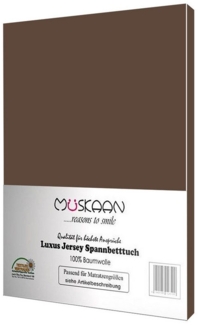 Müskaan Spannbettlaken Jersey Spannbettlaken, Baumwolle, (1 Stück), mit Gummizug