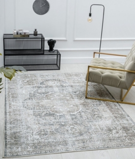 the carpet Teppich Zen, rechteckig, Höhe: 1 mm, Vintage Wohnzimmer Teppich flachgewebe waschbar