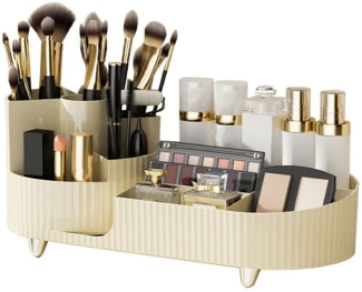 SURFOU Make-Up Organizer Schminktisch Kosmetik Organizer Schmink 360°Drehbar, Multifunktionale Kosmetikaufbewahrung Frisiertisch Bad Schlafzimmer