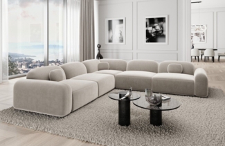 Sofa Dreams Ecksofa Stoff Eckcouch Polstersofa Luxus Eck Couch Barcelona L Form, Loungesofa