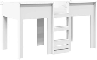vidaXL Etagenbett für Kinder Weiß 100x200 cm Holzwerkstoff 3410499