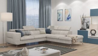 99rooms Diogo Ecksofa Beige Velours