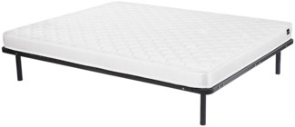 Vente-unique - Set aus Lattenrost + Schaumstoffmatratze - 140 x 190 cm - Härtegrad 2 - Stärke 15 cm - DANAE II von YSMÉE