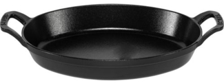 Staub Specialities Auflaufform Gussweisen, schwarz 28 cm oval