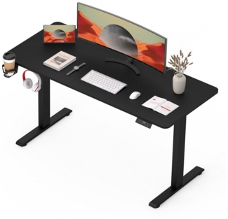 SANODESK Schreibtisch Elektrisch höhenverstellbarer Schreibtisch (2-Fach-Teleskop mit Memory-Steuerung), schnelle Montage, verschiedene Größen zur Auswahl