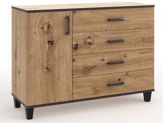 Kommode Sideboard Pola 120x40x90cm Artisan Eiche 1-türig