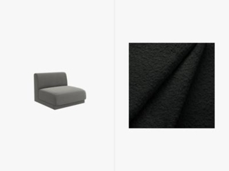 Micadoni Modul Armlos Miley Boucle Schwarz