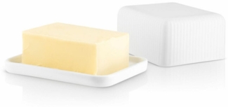 Eva Solo Butterdose, Butterglocke, Butterschale, Porzellan, 5,7 x 9,6 x 12 cm, Weiß, 886263