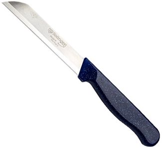 Visaggio Obstmesser Solingen Allzweckmesser Schälmesser Gemüsemesser Küchenmesser, Wellenschliff Solingen Messer, Flitter Optik, Edelstahl (rostfrei)