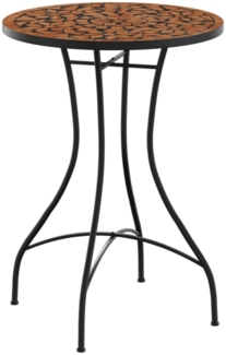 vidaXL Mosaik-Bistrotisch Terrakotta Ø50x70 cm Keramik 4003398