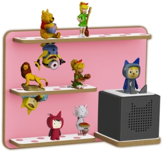 Holzura Kinderregal Regal für Toniebox, Aufbewahrung für Toniefiguren