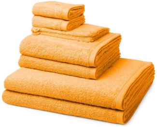 Ross Vita 8 tlg. Frottier-Set - 2 X Handtuch (50 X 100cm), 2 X Duschtuch (70 X 140cm), 2 X Gästetuch (30 X 50cm), 2 X Waschhandschuh (16 X 22cm) - 520 g/m2 - Pfirsich