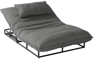 Hartman Gartenliege Emma, Loungebed, 1 St, Sonnenliege, Daybed, Aluminium schwarz, Outdoor-Stoff Sunbrella®